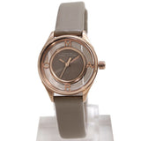 Buy Shop Marc Jacobs Tether Grey Dial Grey Leather Strap Watch for Women - MBM1375 USA Online