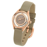 Buy Shop Marc Jacobs Tether Grey Dial Grey Leather Strap Watch for Women - MBM1375 USA Online