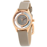 Buy Shop Marc Jacobs Tether Grey Dial Grey Leather Strap Watch for Women - MBM1375 USA Online