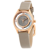Buy Shop Marc Jacobs Tether Grey Dial Grey Leather Strap Watch for Women - MBM1375 USA Online