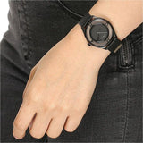 Buy Shop Marc Jacobs Tether Transparent Black Dial Black Leather Strap Watch for Women - MBM1379 USA Online