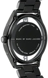 Buy Shop Marc Jacobs Tether Transparent Black Dial Black Steel Strap Watch for Women - MBM3415 USA Online