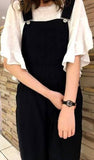 Buy Shop Marc Jacobs Tether Transparent Black Dial Black Steel Strap Watch for Women - MBM3419 USA Online