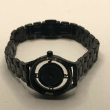 Buy Shop Marc Jacobs Tether Transparent Black Dial Black Steel Strap Watch for Women - MBM3419 USA Online