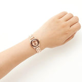 Buy Shop Marc Jacobs Tether Transparent Rose Gold Dial Rose Gold Steel Strap Watch for Women - MBM3417 USA Online