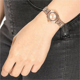 Buy Shop Marc Jacobs Tether Transparent Rose Gold Dial Rose Gold Steel Strap Watch for Women - MBM3417 USA Online