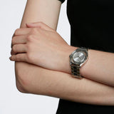 Buy Shop Marc Jacobs Tether Transparent Silver Dial Silver Steel Strap Watch for Women - MBM3412 USA Online