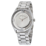 Buy Shop Marc Jacobs Tether Transparent Silver Dial Silver Steel Strap Watch for Women - MBM3412 USA Online