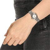 Buy Shop Marc Jacobs Tether Transparent Silver Dial Silver Steel Strap Watch for Women - MBM3416 USA Online