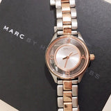 Buy Shop Marc Jacobs Tether Transparent White Dial Two Tone Steel Strap Watch for Women - MBM3418 USA Online