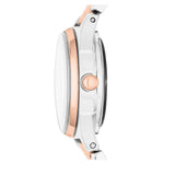 Buy Shop Marc Jacobs Tether Transparent White Dial Two Tone Steel Strap Watch for Women - MBM3418 USA Online