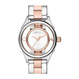 Buy Shop Marc Jacobs Tether Transparent White Dial Two Tone Steel Strap Watch for Women - MBM3418 USA Online