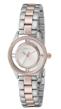 Buy Shop Marc Jacobs Tether Transparent White Dial Two Tone Steel Strap Watch for Women - MBM3418 USA Online