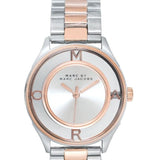 Buy Shop Marc Jacobs Tether Transparent White Dial Two Tone Steel Strap Watch for Women - MBM3436 USA Online