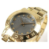 Buy Shop Marc Jacobs Amy Black Dial Gold Steel Strap Watch for Women - MBM3273 USA Online