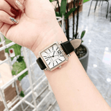 Buy Shop Marc Jacobs Vic Silver Dial Black Leather Strap Watch for Women - MJ1437 USA Online