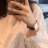 Buy Shop Marc Jacobs Vic Silver Dial Black Leather Strap Watch for Women - MJ1437 USA Online