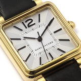 Buy Shop Marc Jacobs Vic Silver Dial Black Leather Strap Watch for Women - MJ1437 USA Online