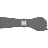 Marc Jacobs Vic Silver Dial Black Leather Strap Watch for Women - MJ1437