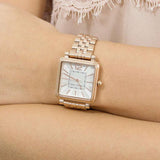 Buy Shop Marc Jacobs Vic Silver Dial Rose Gold Steel Strap Watch for Women - MJ3514 USA Online