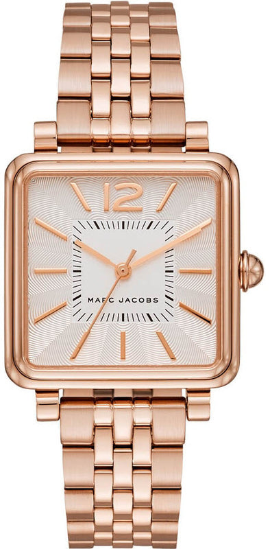 Buy Shop Marc Jacobs Vic Silver Dial Rose Gold Steel Strap Watch for Women - MJ3514 USA Online
