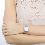 Buy Shop Marc Jacobs Vic Silver Dial Silver Steel Strap Watch for Women - MJ3461 USA Online