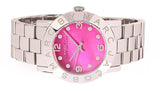 Buy Shop Marc Jacobs Amy Pink Dial Silver Steel Strap Watch for Women - MBM8623 USA Online