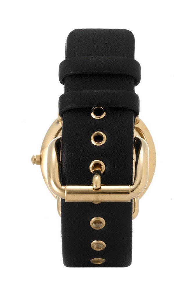 Buy Shop Marc Jacobs Amy Black Dial Black Leather Strap Watch for Women - MBM1154 USA Online