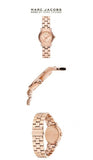 Buy Shop Marc Jacobs Amy White Dial Rose Gold Steel Strap Watch for Women - MBM8613 USA Online