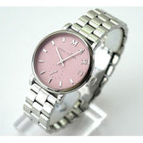 Buy Shop Marc Jacobs Baker Pink Dial Silver Steel Strap Watch for Women - MBM3280 USA Online