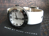 Buy Shop Marc Jacobs Blade White Dial White Leather Strap Watch for Women - MBM1223 USA Online