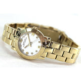 Buy Shop Marc Jacobs Mini Amy White Dial Gold Steel Strap Watch for Women - MBM3057 USA Online