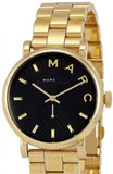 Buy Shop Marc Jacobs Baker Black Dial Gold Steel Strap Watch for Women - MBM3355 USA Online