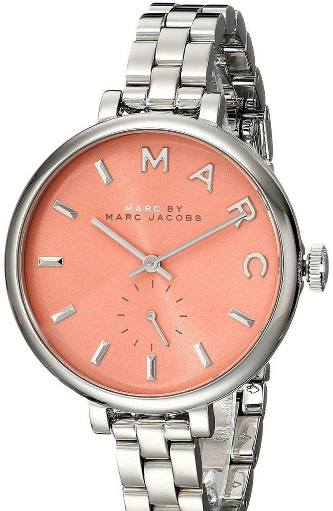 Buy Shop Marc Jacobs Sally Orange Dial Silver Steel Strap Watch for Women - MBM3365 USA Online