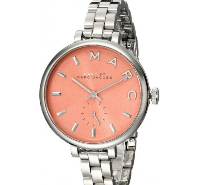 Buy Shop Marc Jacobs Sally Orange Dial Silver Steel Strap Watch for Women - MBM3365 USA Online