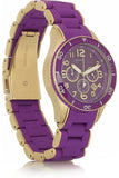 Buy Shop Marc Jacobs Rock Chronograph Purple Dial Purple Silicone Strap Watch for Women - MBM2549 USA Online