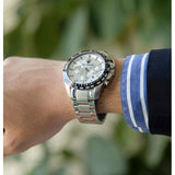 Buy Shop Maserati Traguardo Chronograph Silver Dial Silver Steel Strap Watch For Men - R8873612049 USA Online