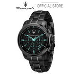 Buy Shop Maserati Aqua Edition Quartz Precision Chronograph Black Dial Watch For Men - R8873644003 USA Online