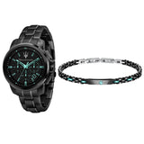 Buy Shop Maserati Aqua Edition Quartz Precision Chronograph Black Dial Watch For Men - R8873644003 USA Online