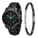 Buy Shop Maserati Aqua Edition Quartz Precision Chronograph Black Dial Watch For Men - R8873644003 USA Online