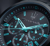 Buy Shop Maserati Aqua Edition Quartz Precision Chronograph Black Dial Watch For Men - R8873644003 USA Online