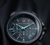 Buy Shop Maserati Aqua Edition Quartz Precision Chronograph Black Dial Watch For Men - R8873644003 USA Online