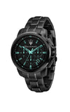 Buy Shop Maserati Aqua Edition Quartz Precision Chronograph Black Dial Watch For Men - R8873644003 USA Online