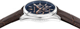 Buy Shop Maserati Attraction Limited Edition Chronograph Blue Dial Brown Leather Strap Watch for Men - R8851151003 USA Online
