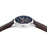 Buy Shop Maserati Attraction Limited Edition Chronograph Blue Dial Brown Leather Strap Watch for Men - R8851151003 USA Online