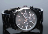 Buy Shop Maserati Attrazione Chronograph Black Dial Black Steel Strap Watch for Men - R8853151001 USA Online