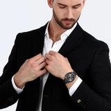 Buy Shop Maserati Attrazione Chronograph Black Dial Black Steel Strap Watch for Men - R8853151001 USA Online