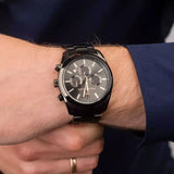 Buy Shop Maserati Attrazione Chronograph Black Dial Black Steel Strap Watch for Men - R8853151001 USA Online