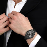 Buy Shop Maserati Attrazione Chronograph Black Dial Black Steel Strap Watch for Men - R8853151001 USA Online