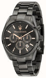 Buy Shop Maserati Attrazione Chronograph Black Dial Black Steel Strap Watch for Men - R8853151001 USA Online